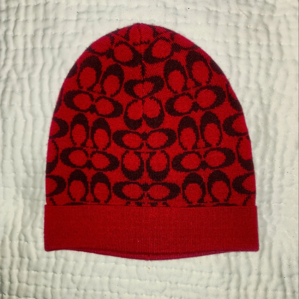 NWOT Coach Beanie Hat
